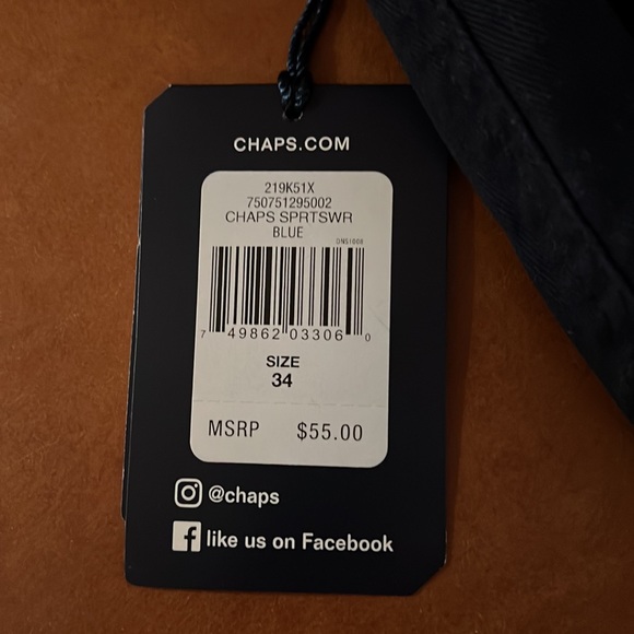 Chaps Men’s Navy Shorts - Picture 5 of 5